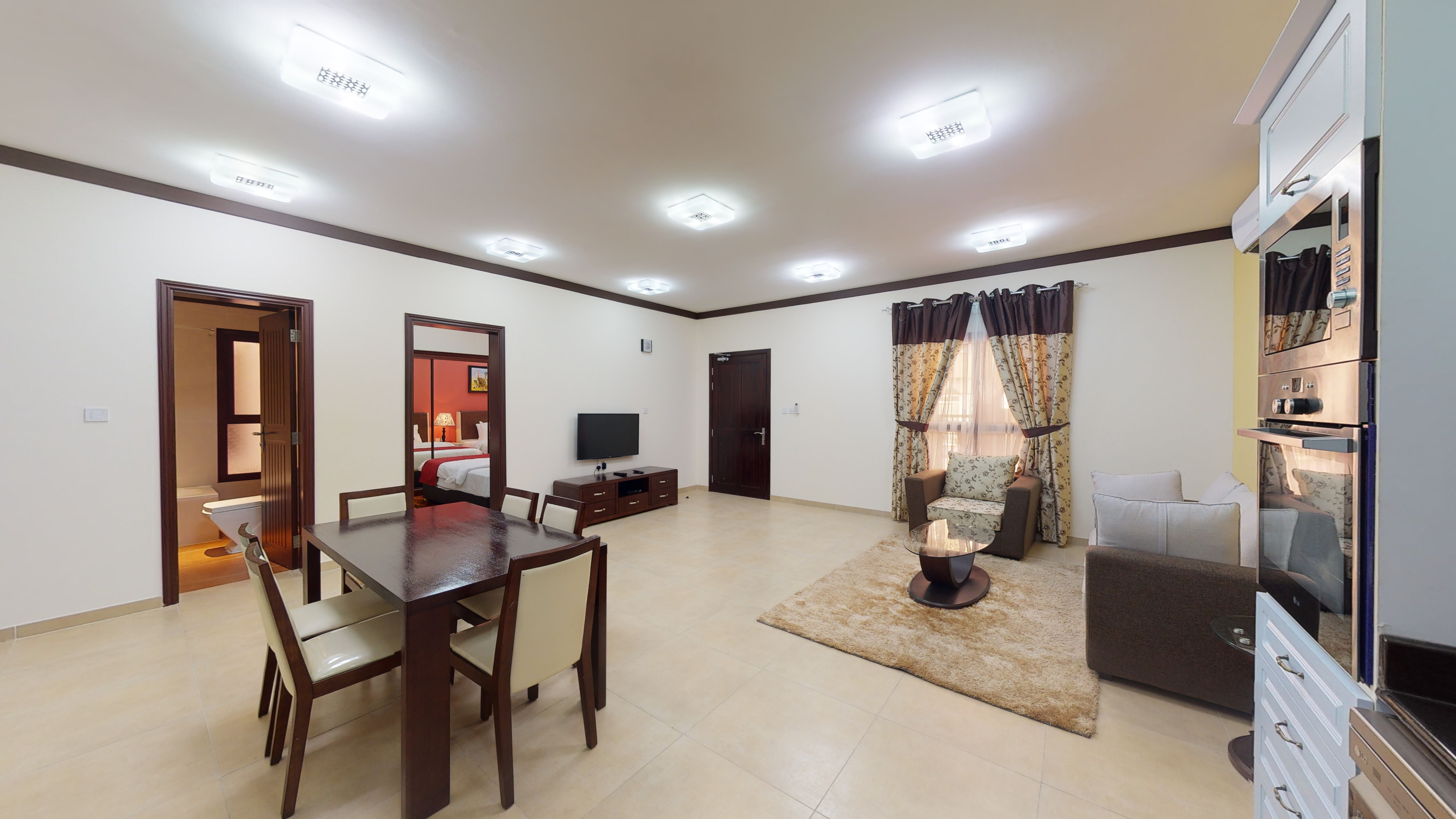 2BR Furnished compound apartment with Facilities & Maintenance in Al Messila P-160