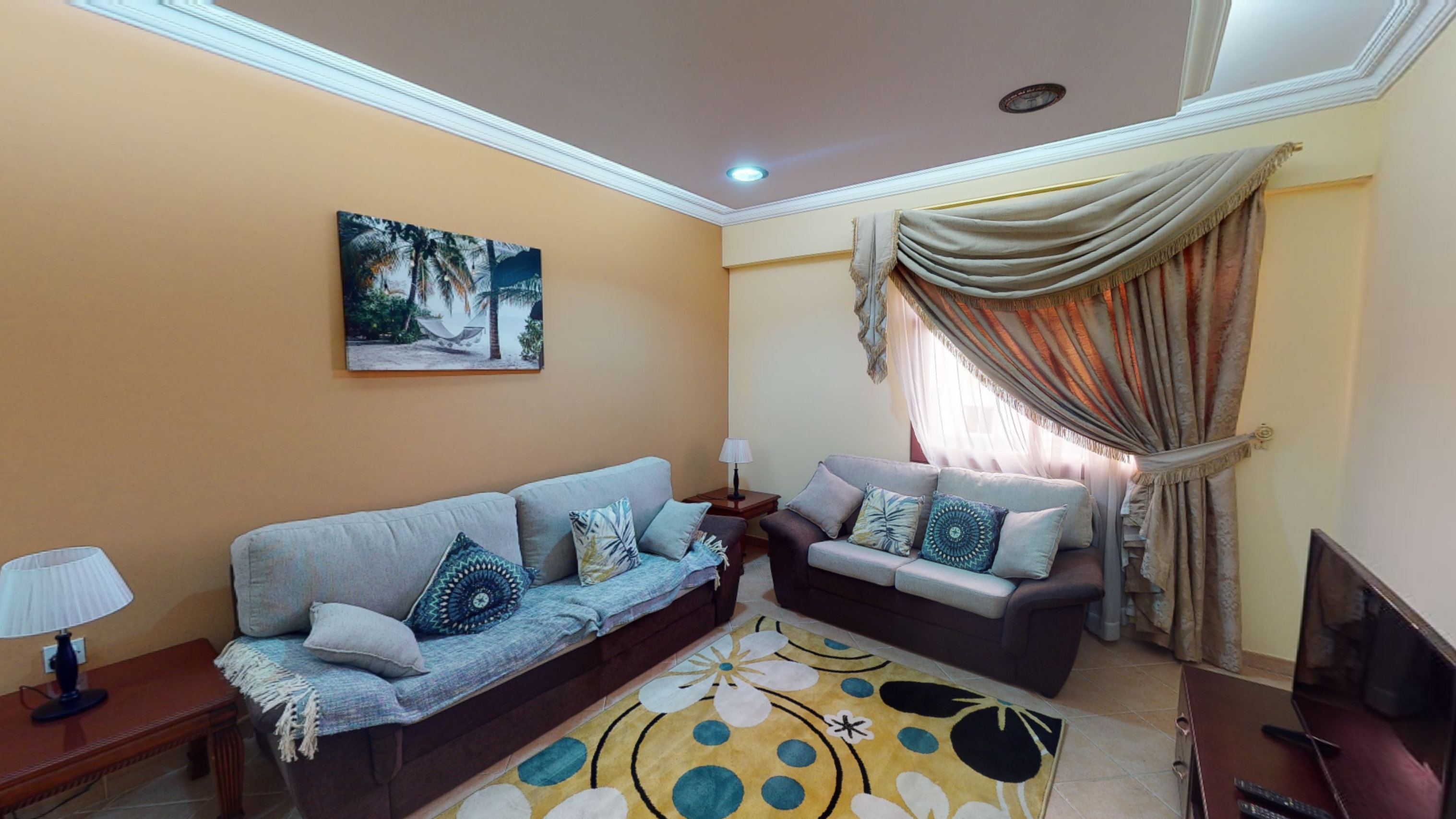 3BR furnished apartment With Facilities & Maintenance in Al Mansoura P-61